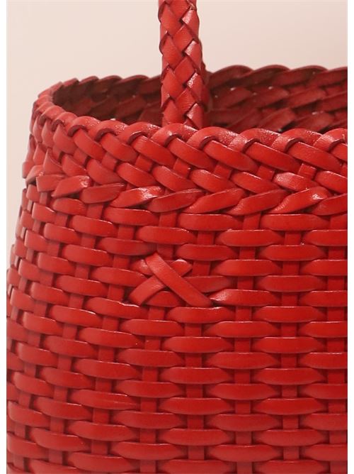 Red leather handbag Laboratorio Capri | 079NEWRED